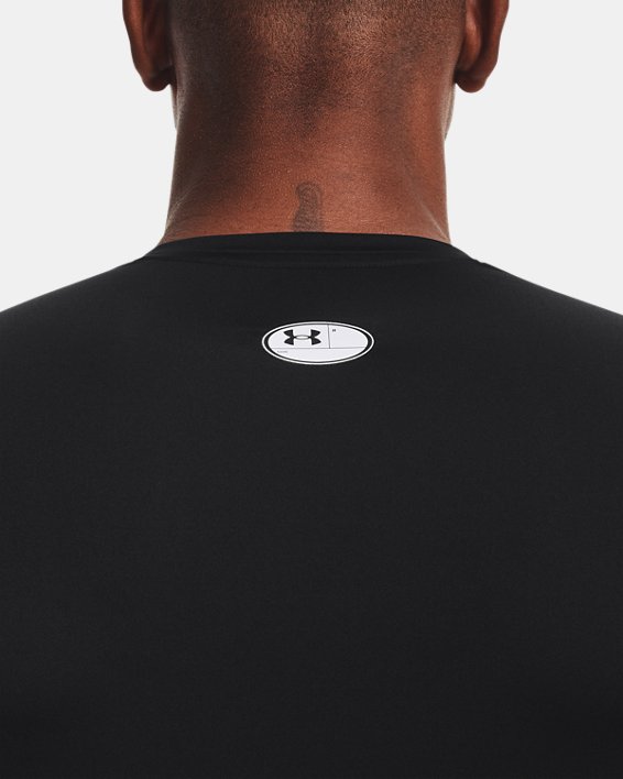 Herren T-Shirt HeatGear® Armour, Black, pdpMainDesktop image number 3
